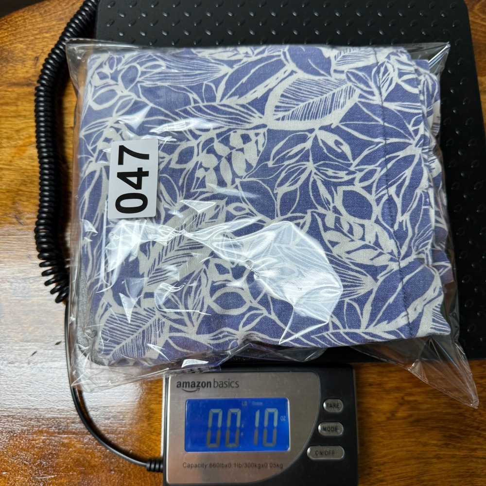 ANA New Approach Paperbag Shorts Linen Blend Women 3X Blue Floral Tropical Vaca - Picture 15 of 15
